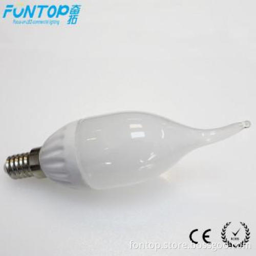 dimmable candle led light e27 e14 dimmable 2w 180-220lm